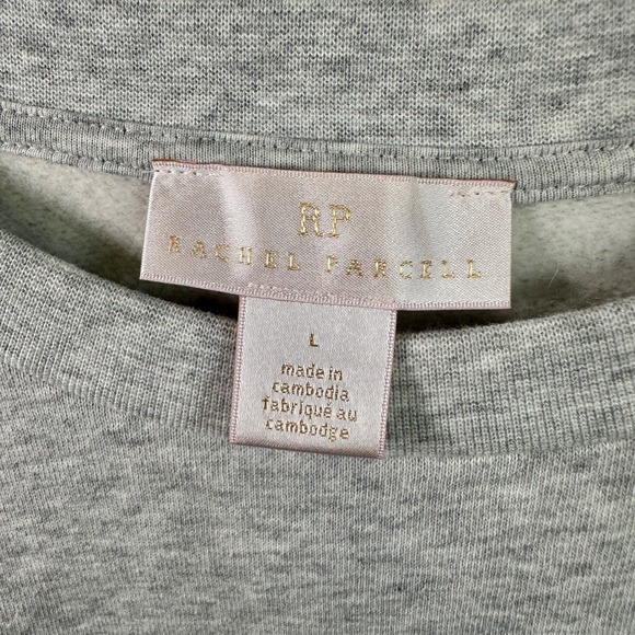 Rachel Parcell Gray Sweatshirt Crewneck Pearl Beads Size Large Worn Once EUC - Picture 3 of 5